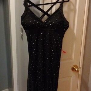 Elegant R& M Richards Black Strappy Dress